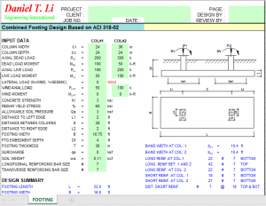 Combined Footing Design Based On Aci Civil Mdc