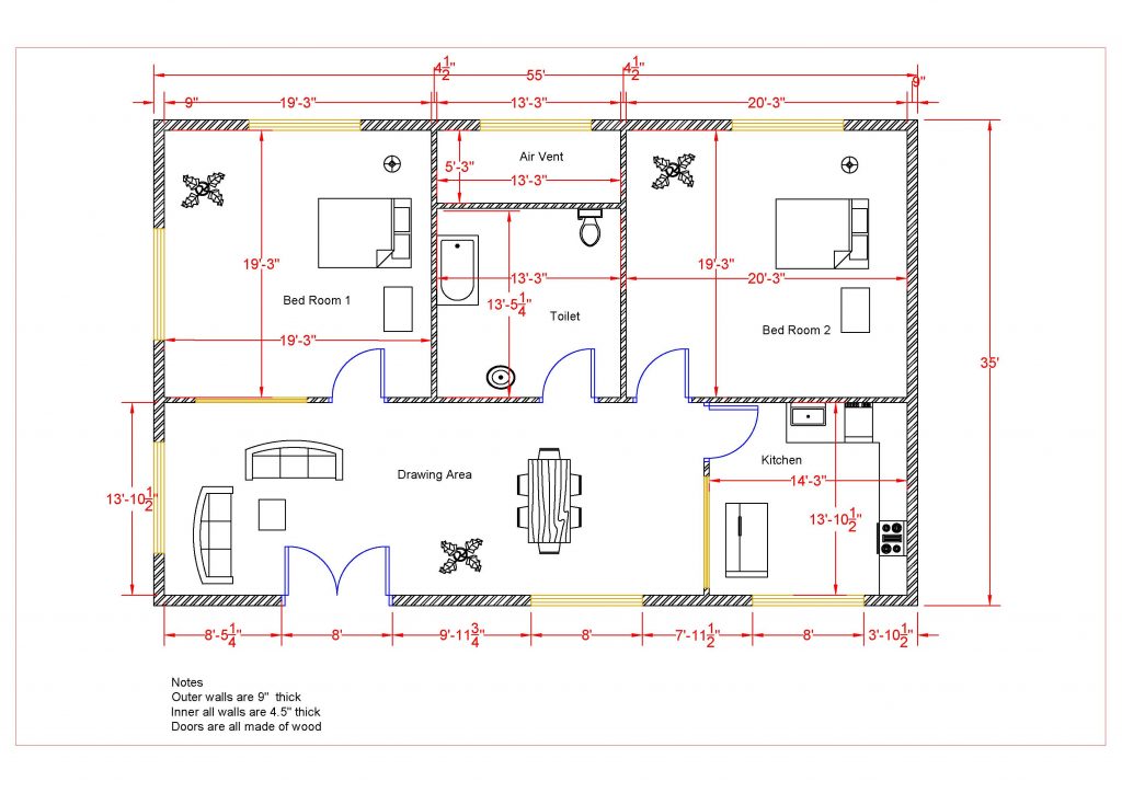 Autocad House Plans - Autocad Drawing Smith House Lower Level Ground