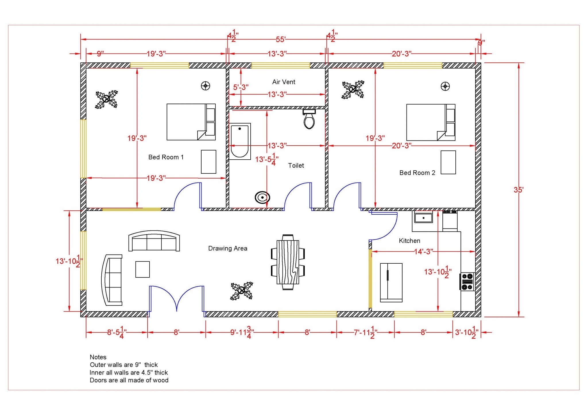 autocad-floor-plan-layout