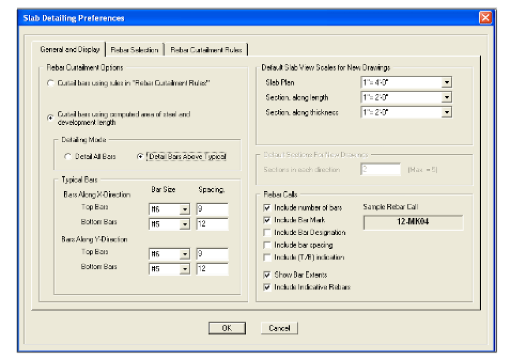 ETABS Reinforcing Details and Bar Schedules - Learn