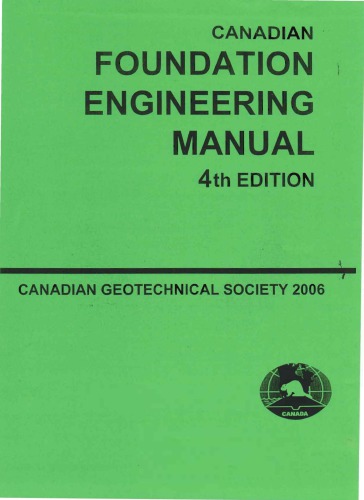 Canadian Foundation Engineering Manual (4th:Edition) 2
