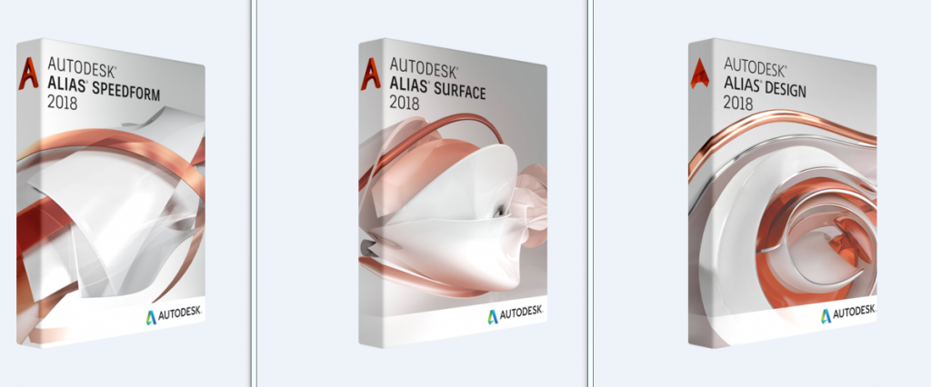 AutoDesk Alias. Design +AutoDesk Alias. Surface +AutoDesk Alias. Speedform (2018) 2