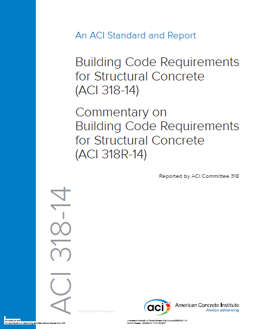 Building Code Requirements for Structural Concrete (ACI 318 14) and Commentary (ACI 318R 14) 2