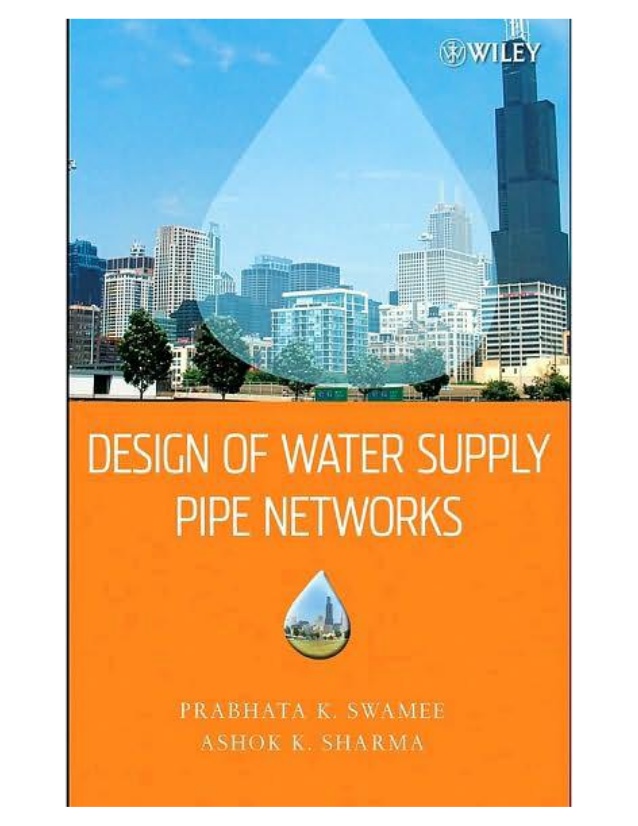 Design of Water Supply Pipe Networks Book by Ashok Kumar Sharma and Prabhata K. Swamee 13
