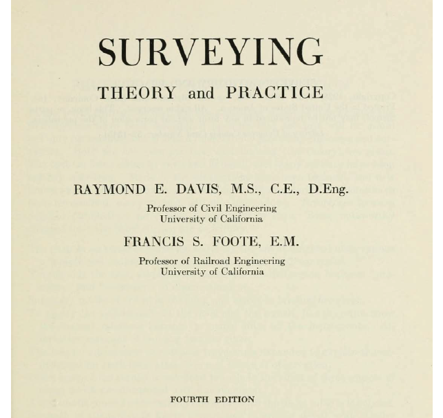 Surveying Theory and Practice Book by Francis Seeley Foote and Raymond Earl Davis 2