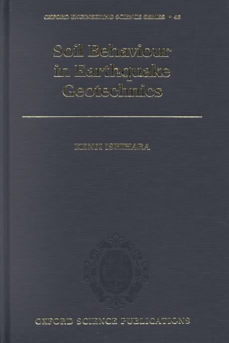 Soil behaviour in earthquake geotechnics Book by Kenji Ishihara 2