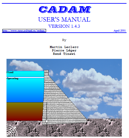 CadDAM Engineering Software [CD] + Dam collection books data 2