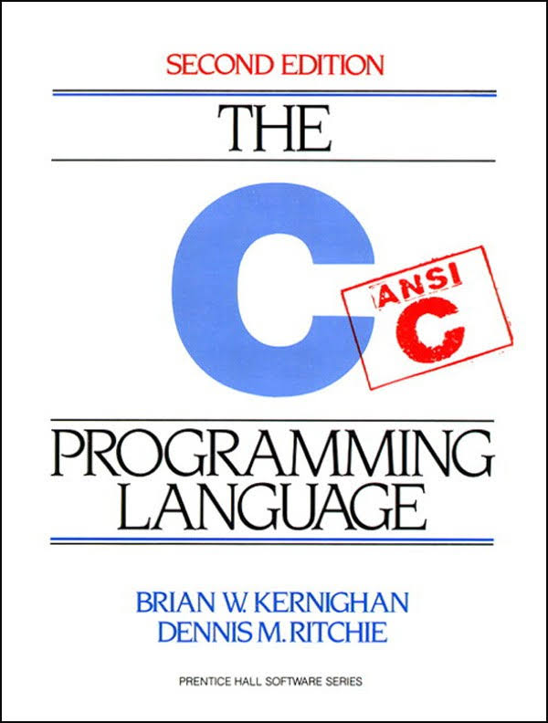 The C Programming Language Book by Brian Kernighan and Dennis Ritchie 20