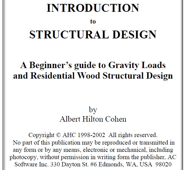 INTRODUCTION to STRUCTURAL DESIGN by Albert Hilton Cohen 2