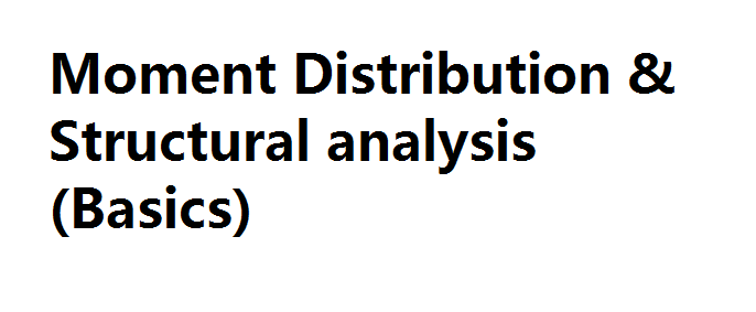 Moment Distribution & Structural analysis (Basics) 20