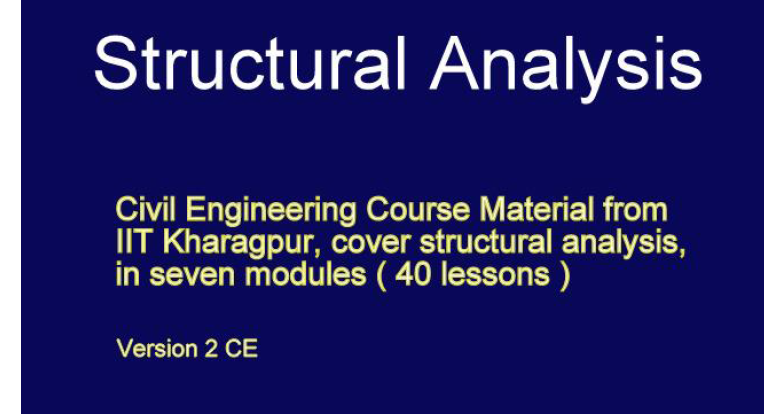 Structural Analysis 40 Lectures 2