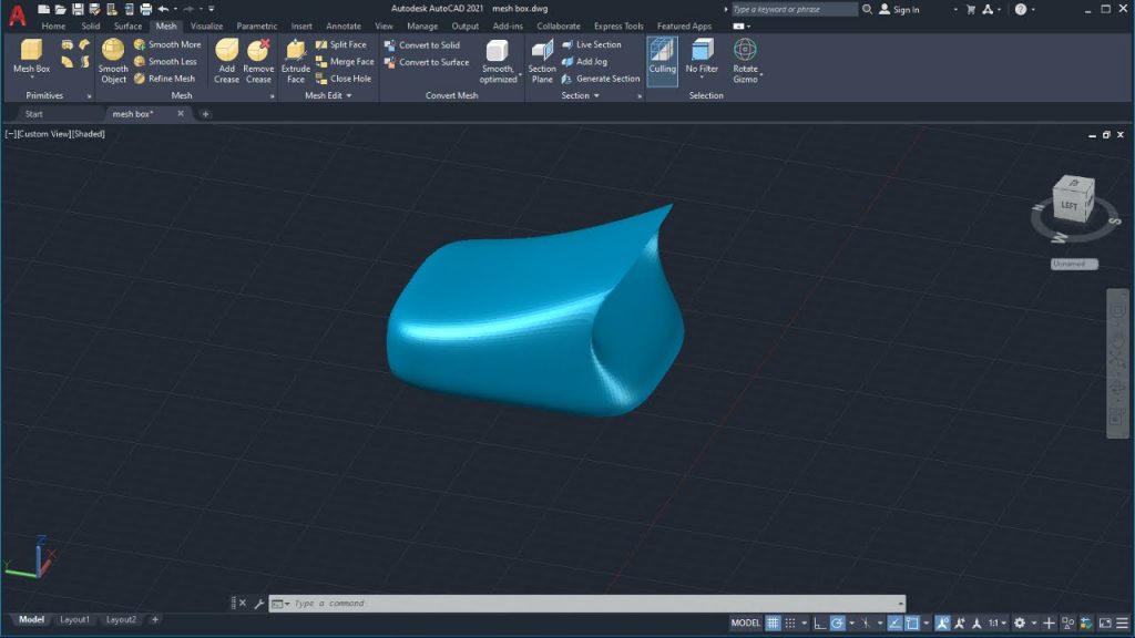 AutoCAD 3D Create and Modify | Mesh Objects | Surface Objects 14