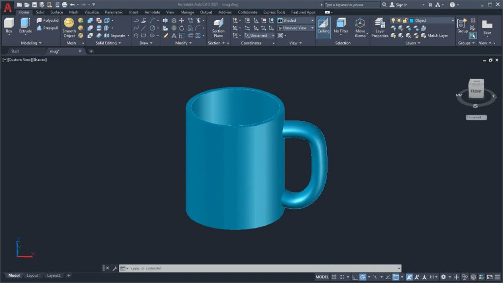 AutoCAD Convert 2D objects to 3D Objects 2