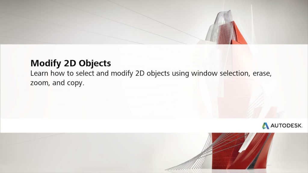 AutoCAD Modify 2D Objects 11