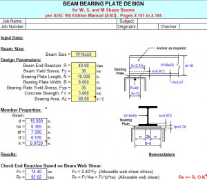 BEAM BEARING PLATE DESIGN - Civil MDC