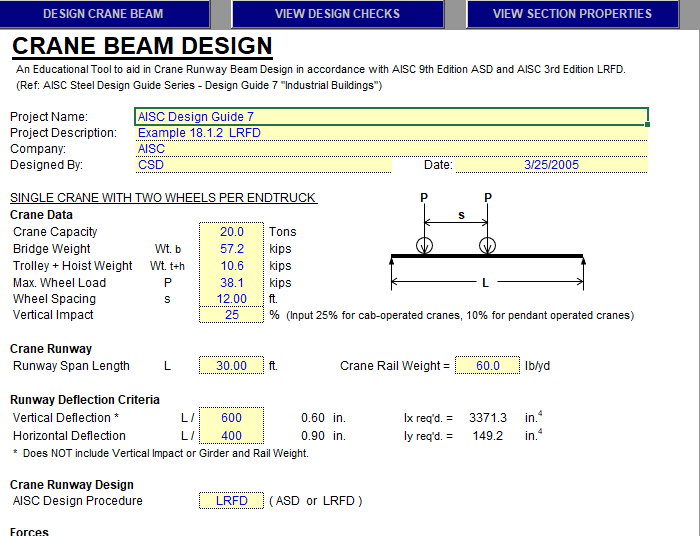 Crane Beam Design 2