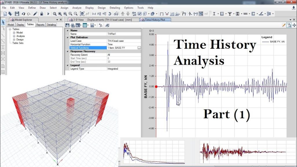 CSI ETABS - 21 Time History Analysis (scale factor discussed) | Part 1 8