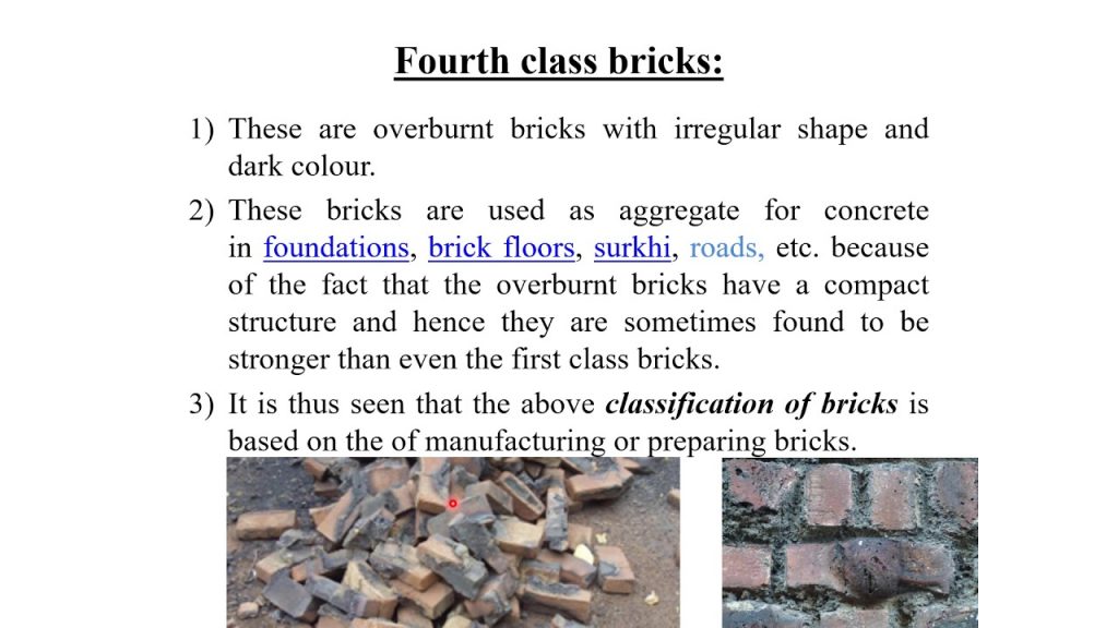 Classifications of Bricks 2