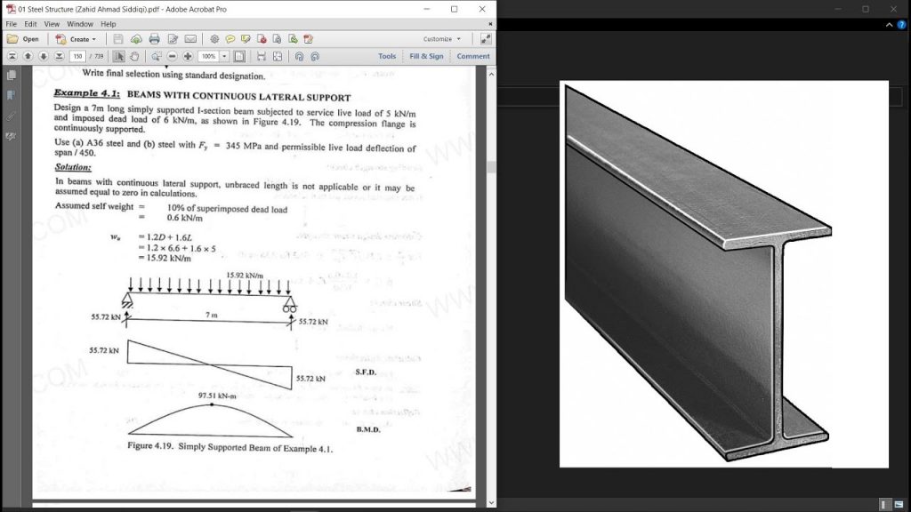 Steel Beam Design Example | Part 4 | Steel Structures 1