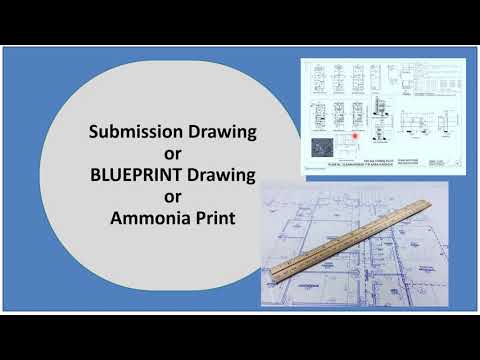 Submission Drawing or BLUEPRINT Drawing / Ammonia Print 3