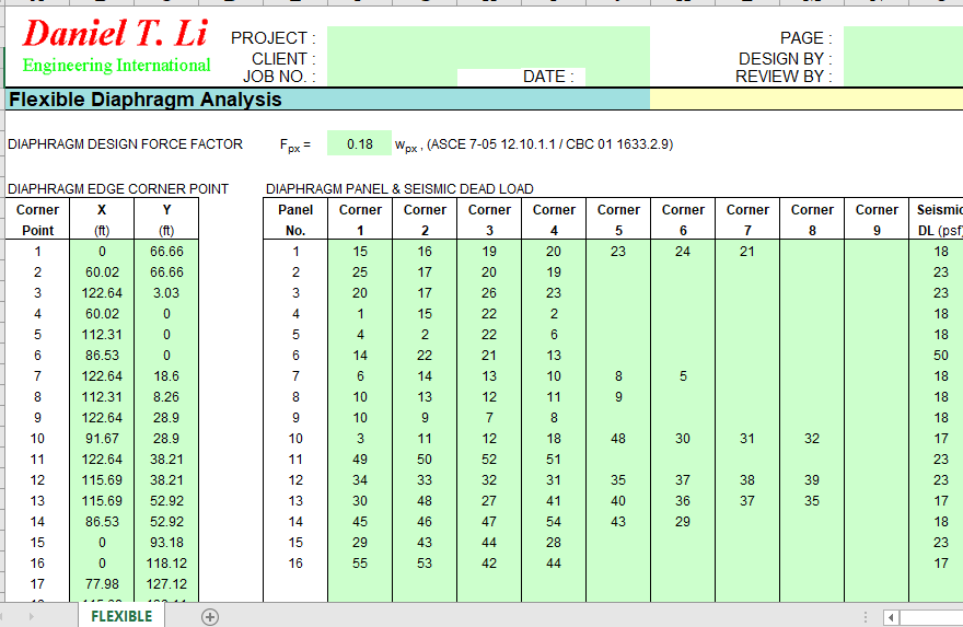 Flexible Diaphragm Analysis 2