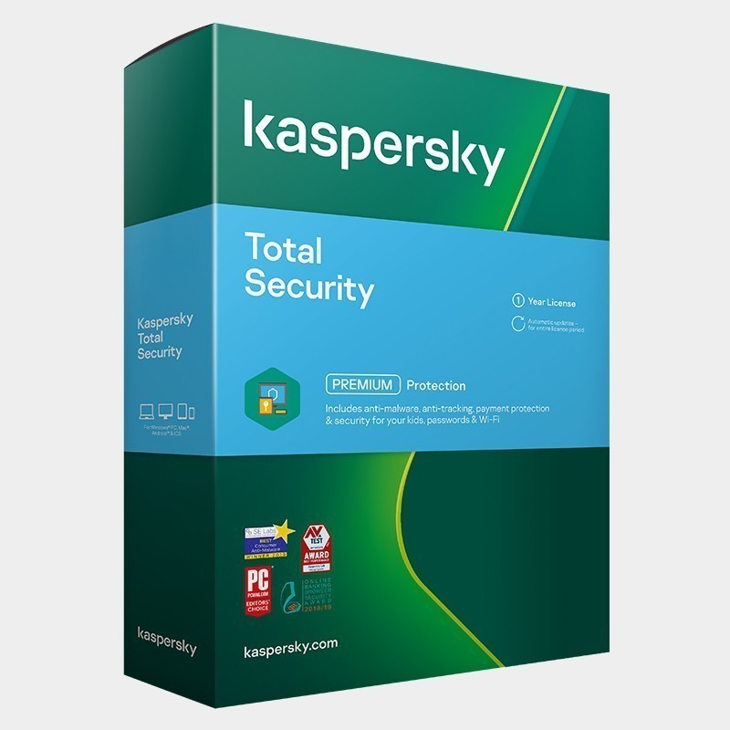 1 año-key inmediatamente por correo electrónico Kaspersky Total Security 2021 1 dispositivo o PC 