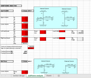 SUBFRAME ANALYSIS - Civil MDC