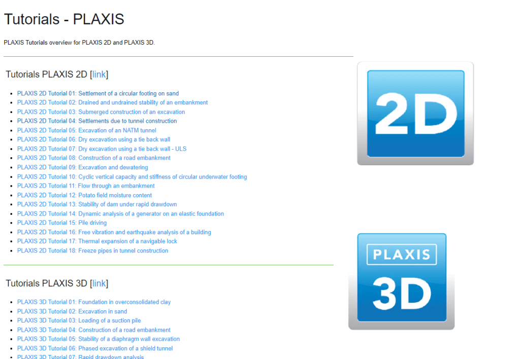 Plexis 2D / Plexis 3D Tutorials 2