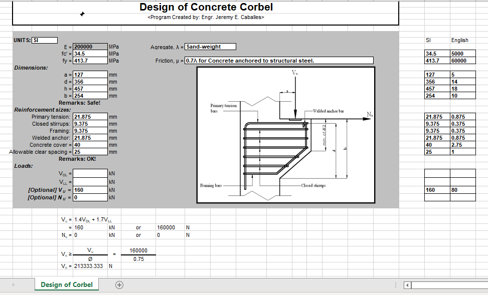 Design of Concrete Corbel 2