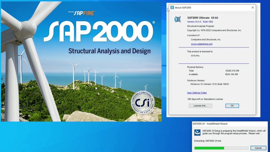 SAP2000 v 24 + Crack (2022) - Civil MDC