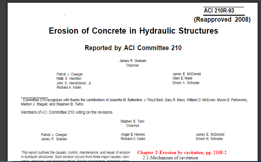 Erosion of Concrete in Hydraulic Structures 2