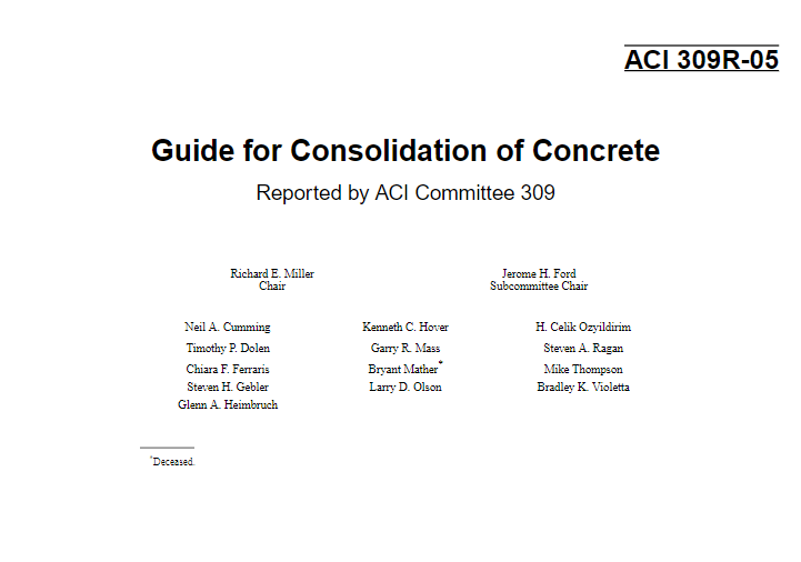 Guide for Consolidation of Concrete 2