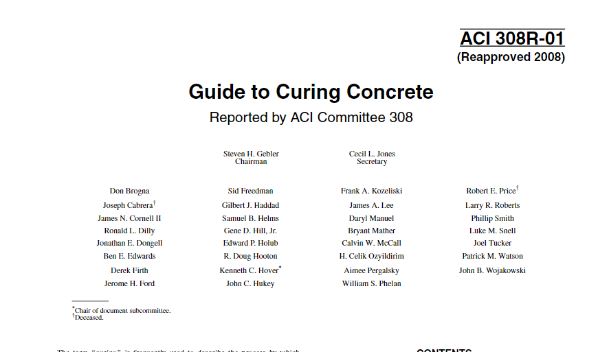 Guide to Curing Concrete 2