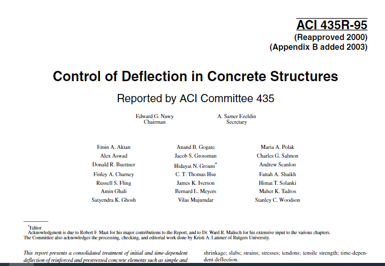 Control of Deflection in Concrete Structures 2