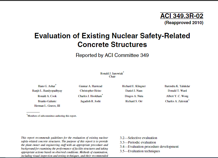 Evaluation of Existing Nuclear Safety-Related Concrete Structures 2
