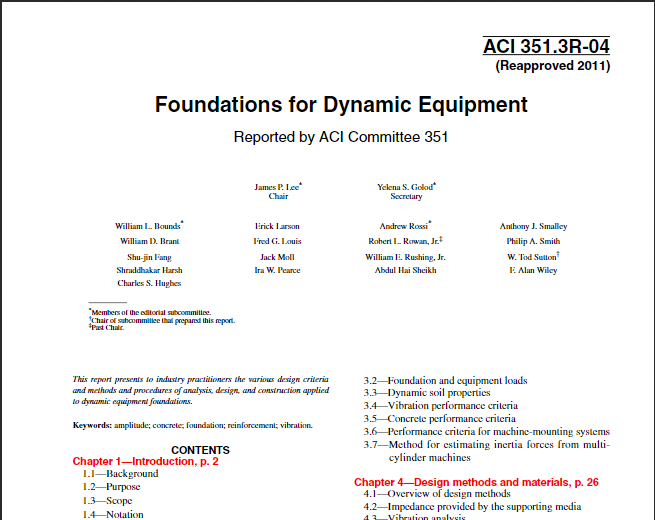 Foundations for Dynamic Equipment 2
