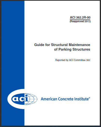Guide for Structural Maintenance of Parking Structures (ACI 362.2R-00) 16