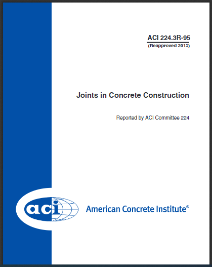 Joints in Concrete Construction 2