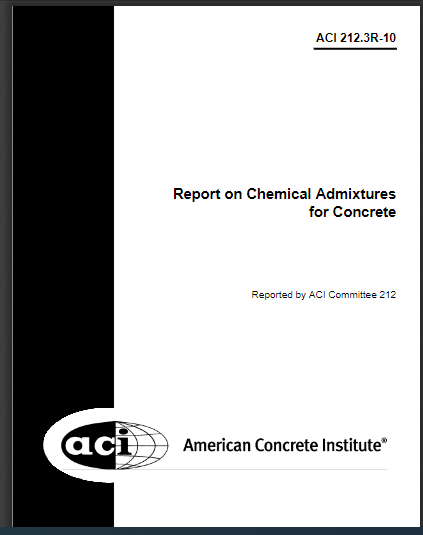 Report on Chemical Admixtures for Concrete 2