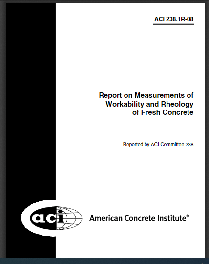 Report on Measurements of Workability and Rheology of Fresh Concrete 2