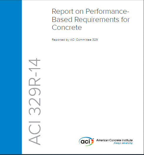 Report on Performance-Based Requirements for Concrete 2