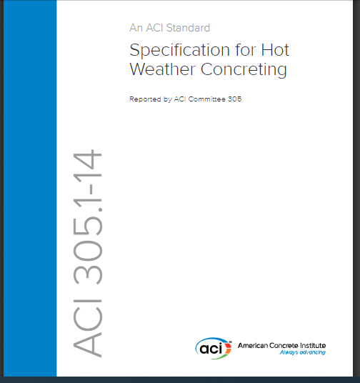 Specification for Hot Weather Concreting 2