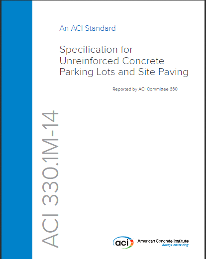Specification for Unreinforced Concrete Parking Lots and Site Paving 2