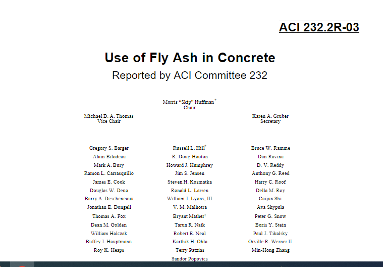 Use of Fly Ash in Concrete 2