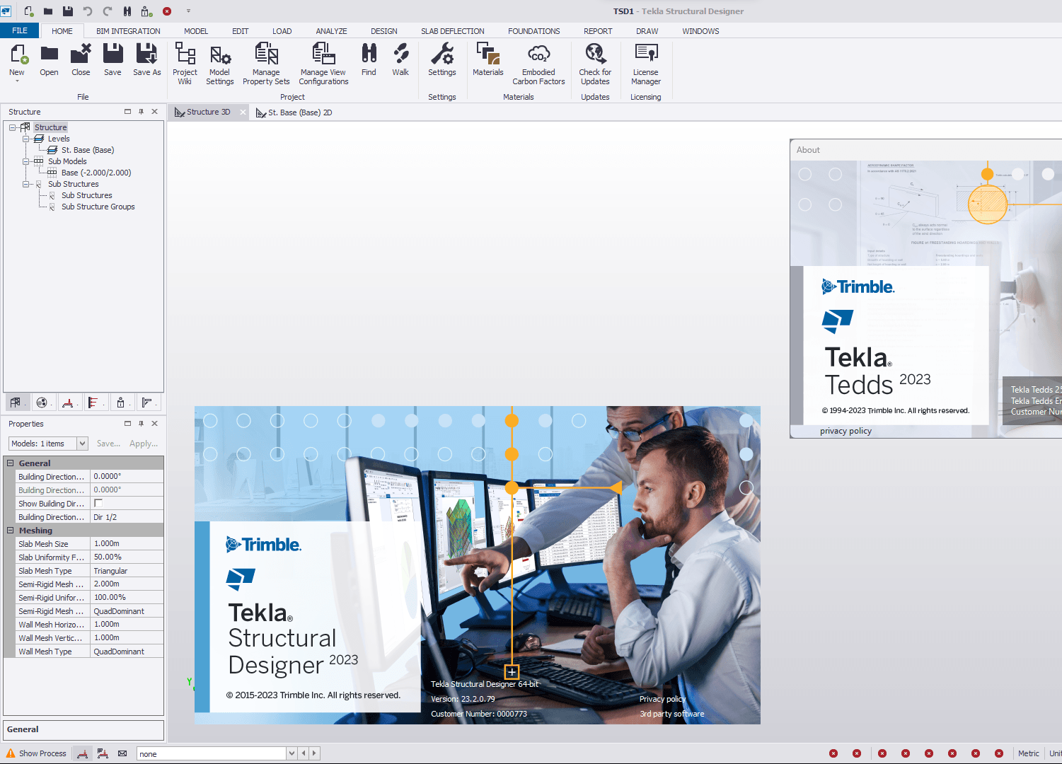 Tekla Structural Design Suite 2023 - Civil MDC